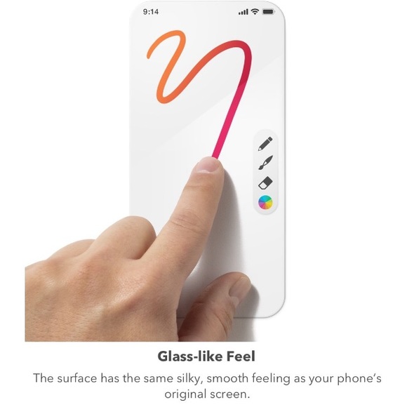 💜 iPhone8Plus/7Plus/6sPlus/6Plus InvisibleShield Hybrid Glass Screen Protector - Picture 4 of 14